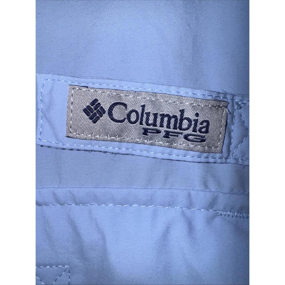 Columbia  Blue PFG Bahama Fishing Shirt Vented Rear Omni-Shield  Men's XL - Picture 3 of 9